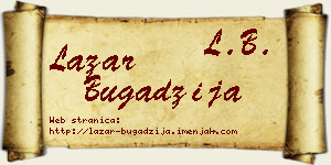 Lazar Bugadžija vizit kartica
